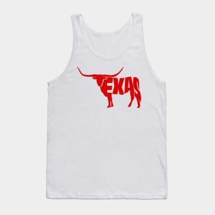 Texas Longhorn (Red) Tank Top